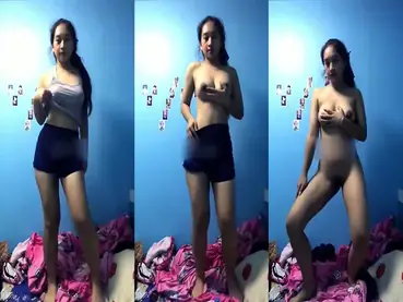 ABG Cantik Main Jari Pamer Toket Gede Sange